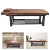 Massage Bed 75 Inch, Stationary Physical Therapy Table, Treatment Table with Removable Headrest, Spa Facial Bed with Adjustable Backrest (Brown) view 2
