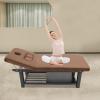 Massage Bed 75 Inch, Stationary Physical Therapy Table, Treatment Table with Removable Headrest, Spa Facial Bed with Adjustable Backrest (Brown) view 3