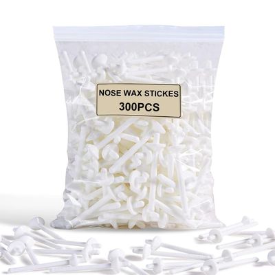 300 Pcs Wax Sticks, Nose Wax Kit Accessories, Waxing Sticks for Nostril Nasal Cleaning, Ear Face Eyebrows Hair Removal for Men Women