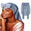 100% Mulberry Silk Bonnet for Sleeping Women Braid Bonnet for Long Hair with Elastic Tie Band Hair Wrap for Braids Curly Hair view 1