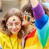128+ PCS Pride Face Tattoos For Women Men Adults Lovers, Gay LGBTQ LGBT Rainbow Temporary Tattoos Pride Face Stickers, Temp Bulk Fake Tattoos, Rainbow Pride Day Equality Parades Celebrations Festival view 3