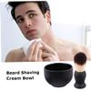 PACKOVE 2pcs Beard Brush and Bowl Set Men Shaving Kit Beard Grooming Tools for Men view 3