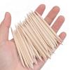 100 Pcs Orange Wood Nail Sticks Multi Functional Double Sided Cuticle Pusher Remover Manicure Pedicure Tool for Manicure Pedicure view 1