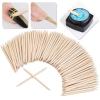 100 Pcs Orange Wood Nail Sticks Multi Functional Double Sided Cuticle Pusher Remover Manicure Pedicure Tool for Manicure Pedicure view 2
