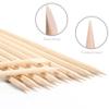 100 Pcs Orange Wood Nail Sticks Multi Functional Double Sided Cuticle Pusher Remover Manicure Pedicure Tool for Manicure Pedicure view 4