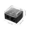 EXQUIMEUBLE 5pcs Dual Makeup Pencil Sharpener for Eyeliner Brow and Lip Liners Portable Manual Tool for Precise Shaping and Efficient Sharpening for Travel and Office Use view 2