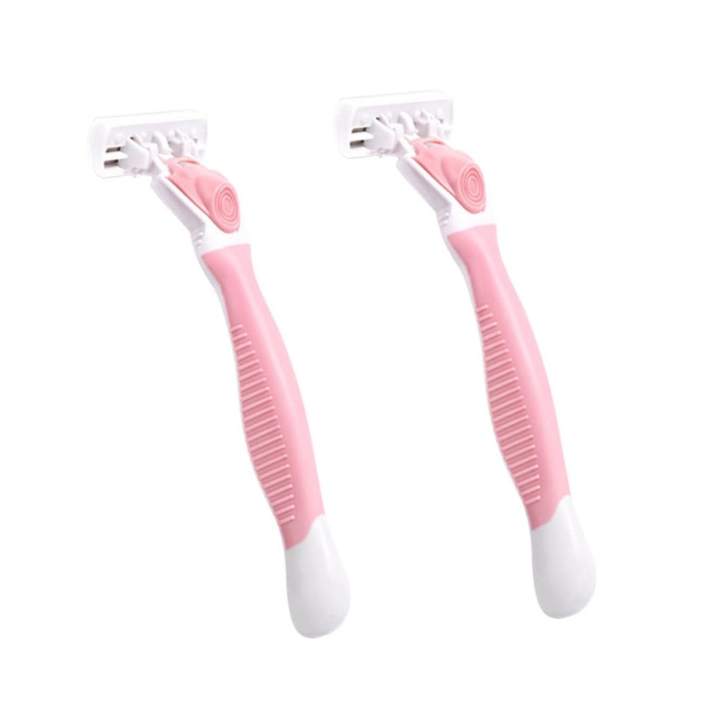 DECORNIJIA 2PCS Manual Armpit Hair Removal Razor Kit 6-Blade Safety Shaver for Men and Women Portable and Easy to Use for Smooth Skin