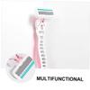 DECORNIJIA 2PCS Manual Armpit Hair Removal Razor Kit 6-Blade Safety Shaver for Men and Women Portable and Easy to Use for Smooth Skin view 4