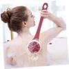 BATHVEVE 1set Electric Back Washer Body Scrubber Handle Rechargeable Bath Brush for Exfoliating Skin Comfortable Touch for Easy Bathing view 3