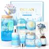 Birthday Gifts for Women, Relaxing Spa Gift Baskets for Women, Ocean Scented Self Care Gifts, Mothers Day Bath and Body Inspirational Gift Set for Mom Her Wife Best Friends Sister Girlfriend Coworker view 1