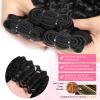 Troskamar Deep Wave Human Hair Bundles for Black Women 12A Brazilian Human Hair Curly 4 Bundles 20 22 24 26 Inch Wet and Wavy Bundle view 4