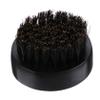 BATHVEVE 1pc Wooden Handle Bristle Beard Brush for Men Premium Hair Styling Grooming Tool Soft Brush for Beard Cleaning Skin Moisturizing Bearded Men Black view 1