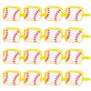 16PCS Softball Cosmetic Bag - Softball Gift Accessories Bags Goodie Snack Makeup BagWaterproof Softball Clear PVC Travel Bag,Toiletry Zipper Pouch Organizer,Softball Team Gifts for Girls Team Player view 1