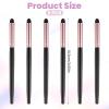 6 Pcs Eyeliner Smudge Brush, Sponge Eyeshadow Brush Pointed Pencil Stick Set Applicator Reusable Tip Applicator professional Sponge Blending Makeup Tool for Eyeshadow Eyebrow Cream Liquid Concealer view 2