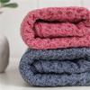 BNJWJZS Thin Cotton Face Wash Bath Household Cotton Gauze Cotton Linen Adult Couple Towels 2 Packs(E) view 3
