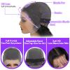 13x4 Deep Wave Lace Front Wigs Human Hair Wig for Women 200 Density HD Transparent Lace Frontal Wigs Human Hair 26 Inch Deep Wave Frontal Wig Glueless Deep Wave Wig Pre Plucked Curly Wigs for Women view 3