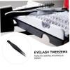 WEKADRIN 6pcs Stainless Steel Eyelash Tweezers Set Straight Professional Makeup Tweezers for Eyelash Extensions and Grafting Tool for Makeup Artists view 3