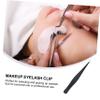 WEKADRIN 6pcs Stainless Steel Eyelash Tweezers Set Straight Professional Makeup Tweezers for Eyelash Extensions and Grafting Tool for Makeup Artists view 4