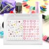 VICASKY Nail Sticker Organizer Book Nail Art Display Album for Easy Storage and Collection Portable Holder and Home Use view 3