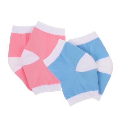 FRCOLOR 2pairs Breathable Mesh Heel Sleeves for Cracked Heels Moisturizing Short Socks for Men and Women