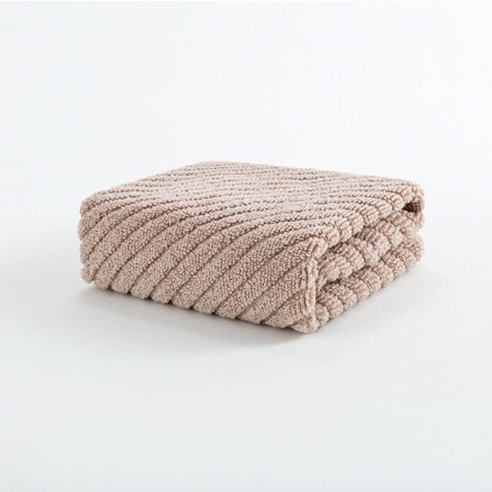 BNJWJZS Plain Cotton Face Towel Wool Soft and Absorbent 34 * 34cm Comfortable Face Wash and Hand Towel(A)