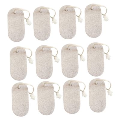 HONITANO 20PCS Volcanic Stone Exfoliating Foot Care Rubbing Stones for Pedicure Coarse Texture Natural Material Suitable for Home Spa and Foot Care