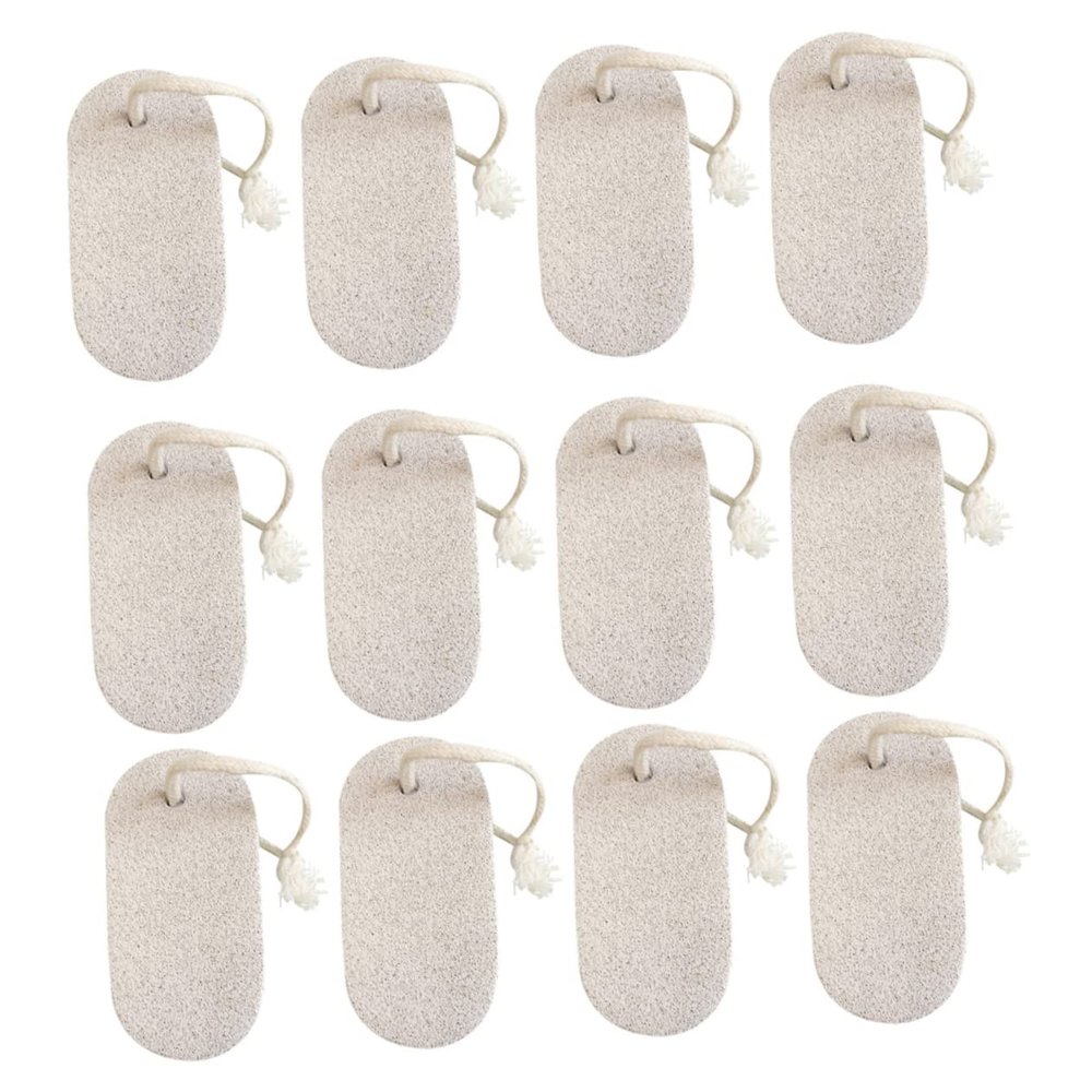 HONITANO 20PCS Volcanic Stone Exfoliating Foot Care Rubbing Stones for Pedicure Coarse Texture Natural Material Suitable for Home Spa and Foot Care