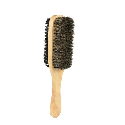 SKISUNO 1pc Men's Dual-sided Beard Brush Handle Portable Grooming Tool for Beard Care and Cleaning for Bearded Men
