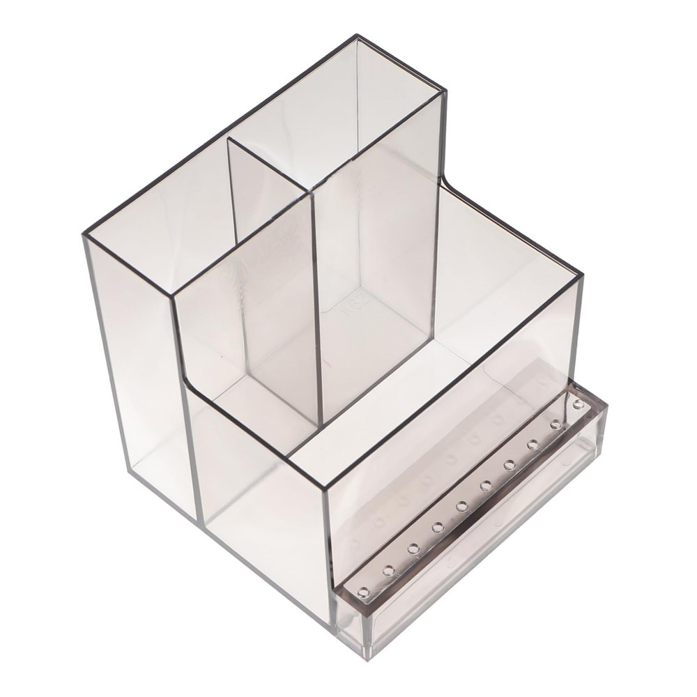 Garneck Manicure Polisher Holder Display Rack Insert Holes for Nail Art Tools Storage Organizer for Professional Manicure and Pedicure Compatible Nail Drill Bits