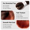 Roeula T1B/350 Kids Short Pre Stretched Braiding Hair 12 Inch 8 Packs Omber Black to Dark Ginger 350 Braiding Hair Pre Stretched Professional Prestretched Braiding Hair Synthetic Braids view 4
