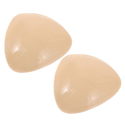 Veemoon 2pcs Shaped Silicone Chest Patch Adhesive Reusable Women Chest Pads Soft Padding