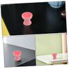 Beaupretty 2pcs Makeup Brush Cleaner Bowl Pan Silicone Cosmetic Brush Cleaner Pad for Home Travel Professional Use view 3