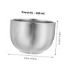 Ipetboom 2pcs Stainless Steel Shaving Foam Bowl Double Layer Heat Insulated for Men's Wet Shaving Shave Soap Cup Beard Bowl view 2
