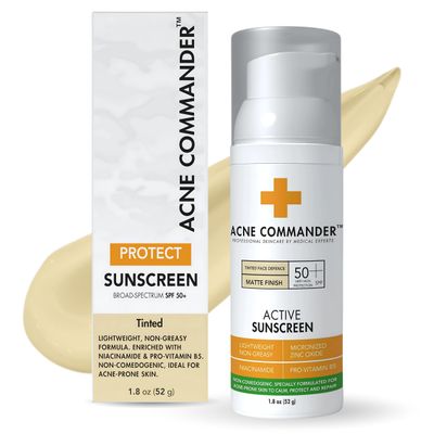 Breakout-Free Mineral SPF 50 Face Sunscreen  Zinc Oxide, Non-Comedogenic Broad-Spectrum UVA/UVB Protection for Sensitive & Acne-Prone Skin | Lightweight, Hydrating, Matte Finish & Water-Resistant 52G