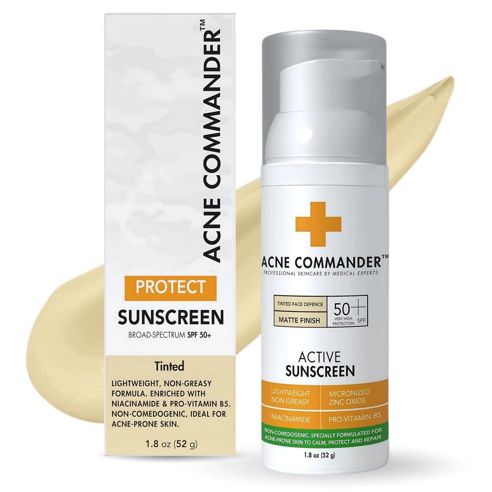 Breakout-Free Mineral SPF 50 Face Sunscreen  Zinc Oxide, Non-Comedogenic Broad-Spectrum UVA/UVB Protection for Sensitive & Acne-Prone Skin | Lightweight, Hydrating, Matte Finish & Water-Resistant 52G