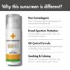 Breakout-Free Mineral SPF 50 Face Sunscreen  Zinc Oxide, Non-Comedogenic Broad-Spectrum UVA/UVB Protection for Sensitive & Acne-Prone Skin | Lightweight, Hydrating, Matte Finish & Water-Resistant 52G view 3
