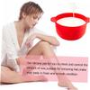 CALLARON 4pcs Microwavable Mixing Bowls Silicone Bowl Waxing Warmer Non-stick for Face Body Waxing Random Color view 4