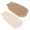 Gogogmee 2pcs Bath Gloves Exfoliating Loofah for Shower Bathing Towels Back-Pulling Towels Reinforced Edges view 1