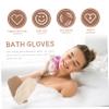 Gogogmee 2pcs Bath Gloves Exfoliating Loofah for Shower Bathing Towels Back-Pulling Towels Reinforced Edges view 3