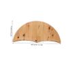 BESTYASH Wooden Foot Tub Lid Cover for Bathing Elegant Design Durable Splash Guard for Wooden Foot Basins Practical Accessory for and Relaxation view 2