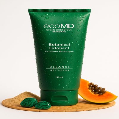 EcoMD Botanical Exfoliant, Gentle Weekly Facial Treatment, Sulfate-Free Formula, 150mL