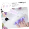Baluue 15pcs Nail Brush Cleaner Set Handle Manicure and Pedicure Brushes for Nail Cleaning Mixed Design for Home and Salon Use view 3