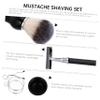 Gogogmee 4pcs Stainless Steel Beard Kit Stand Professional Shaving Tools for Men Includes Shaving Brush and Bowl Portable and Easy to Clean for Travel Use view 3