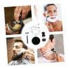 Gogogmee 4pcs Stainless Steel Beard Kit Stand Professional Shaving Tools for Men Includes Shaving Brush and Bowl Portable and Easy to Clean for Travel Use view 4