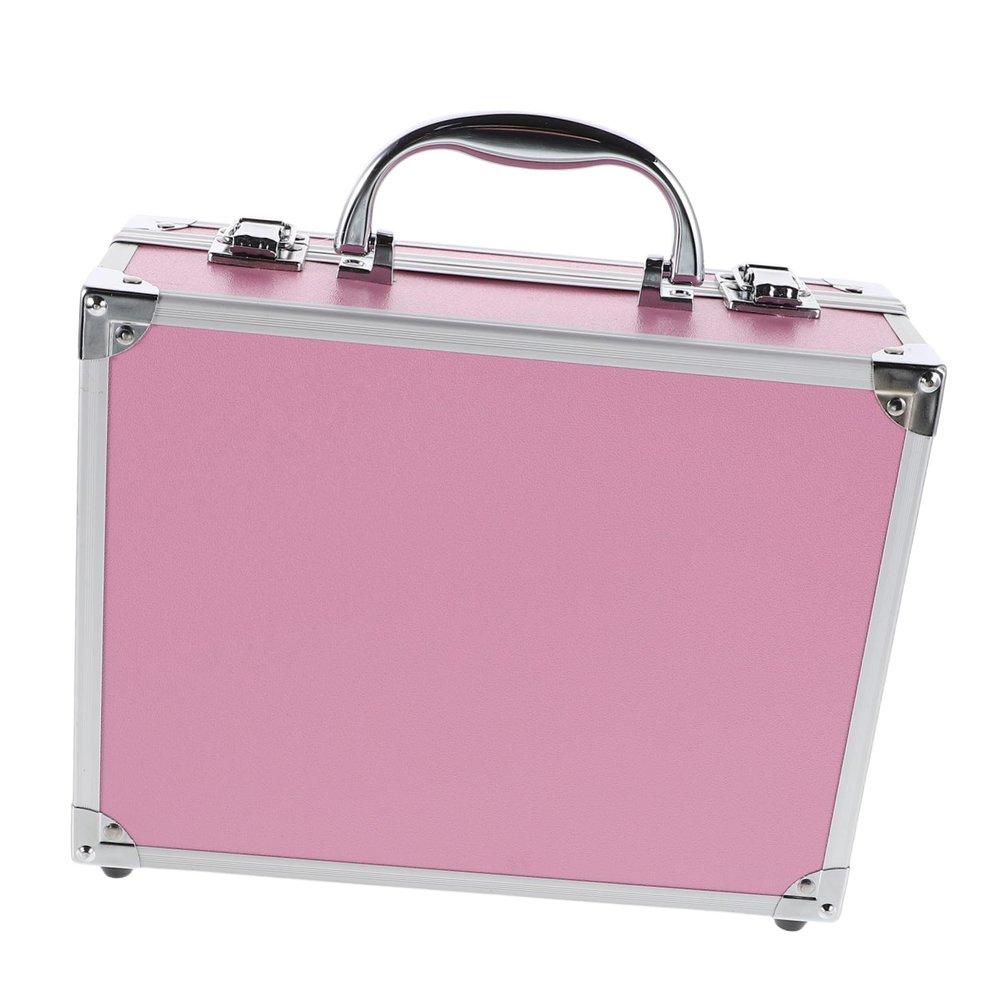 Ciieeo Large Multifunctional Aluminum Alloy Tool Box Portable Makeup Case Storage Organizer for Cosmetics Tools Medical Supplies Heavy Duty Handheld Carry Case