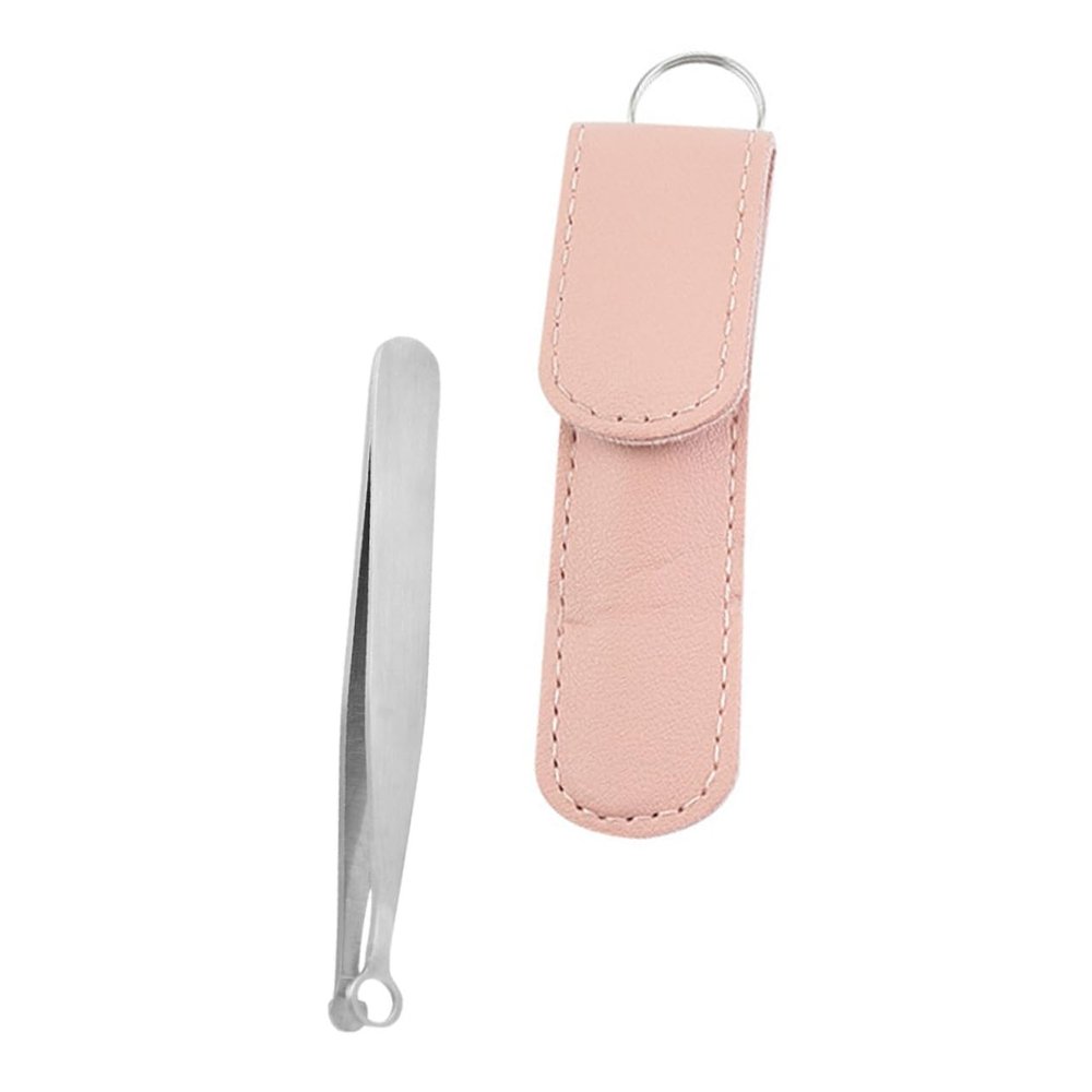 CTIRCHIU 1set Stainless Steel Nasal Hair Tweezers Multi-Purpose Nose Hair Remover Tool for Men and Women to Use Random Color