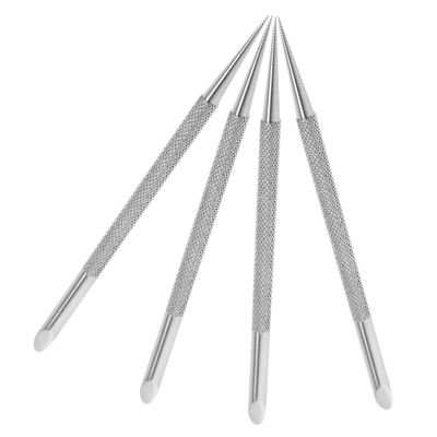 Beaupretty 4pcs Stainless Steel Cuticle Pusher Tool Dual Ended Manicure and Nail Art Tools for Home and Salon Use and Efficient Nail Cleanup Instruments