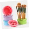 Baluue Makeup Brush Silicone Bowl for Brushes and Sponges Compact Design for Efficient Makeup Tool Washing view 2