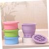 Baluue Makeup Brush Silicone Bowl for Brushes and Sponges Compact Design for Efficient Makeup Tool Washing view 3
