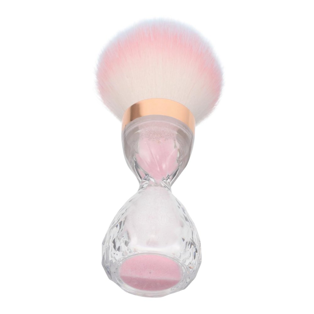 DONFAMDS Nail Dust Brush Cleaner Soft Bristle Makeup Brush for Nails and Makeup Portable Design for Easy Cleaning Salon Pink Large Head Manicure Tool